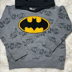 Batman Gray and Black Kids Hoodie 4T